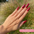 Gel Polish • 784 Deep Cherry Sparkle (semi-transparent) • 21FREE • The Gel Collection™