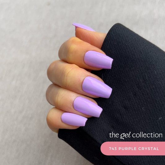 Gel Polish • 743 Purple Crystal (transparent) • 21FREE • The Gel Collection™