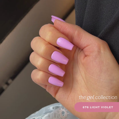 Gel Polish • 676 Light Violet • 21FREE • The Gel Collection™