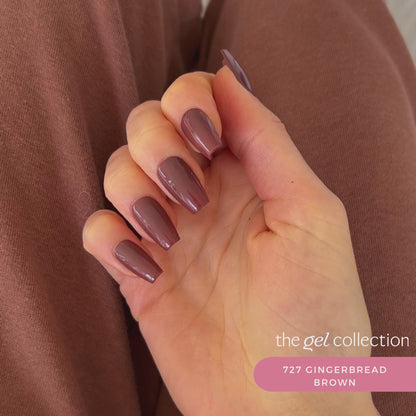 Gel Polish • 727 Gingerbread Brown • 21FREE • The Gel Collection™