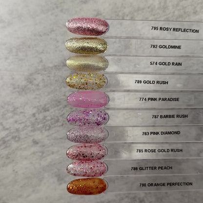 Gel Polish • 574 Gold Rain (transparent) • 21FREE • The Gel Collection™