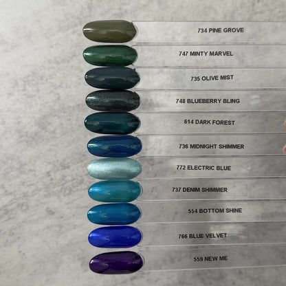 Gel Polish • 614 Dark Forest (semi transparent) • 21FREE • The Gel Collection™