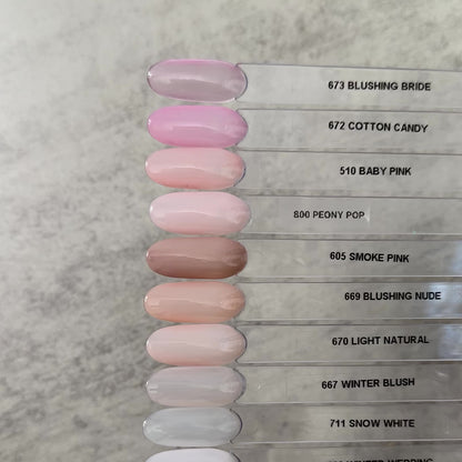 Gel Polish • 669 Blushing Nude (semi-transparent) • 21FREE • The Gel Collection™
