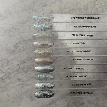 Gel Polish • 757 Frosty Diamond (transparent) • 21FREE • The Gel Collection™